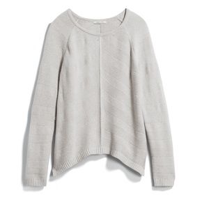 Truly Poppy Sid LaceElbow Patch CurvedHem Pullover
